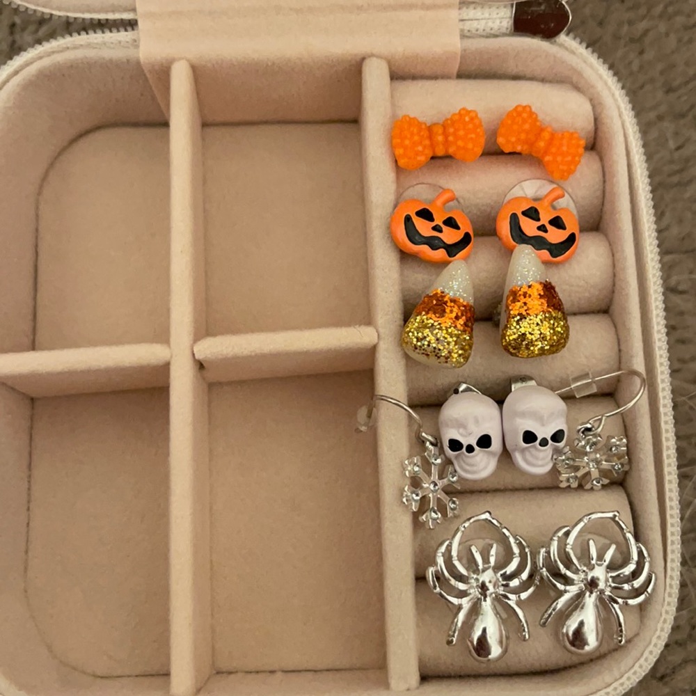 Set of holiday earrings
